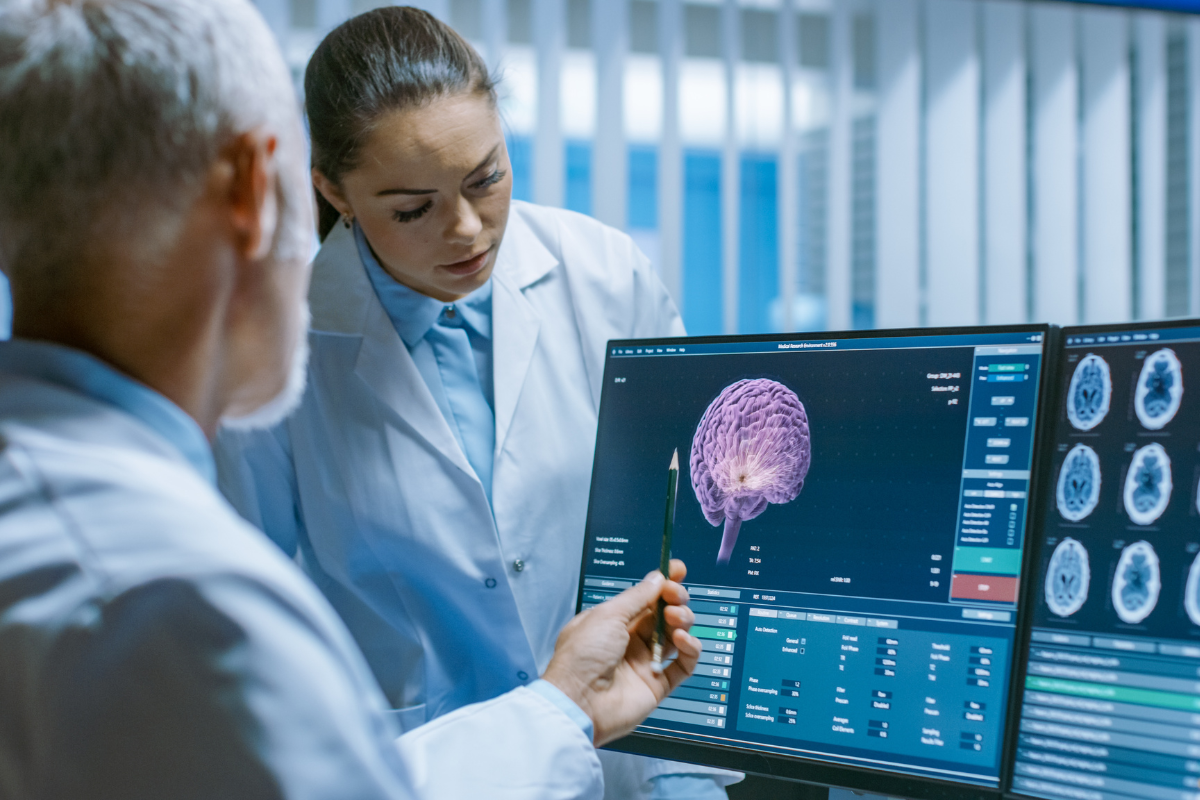 médicos fazendo exames na psiquiatria moderna
